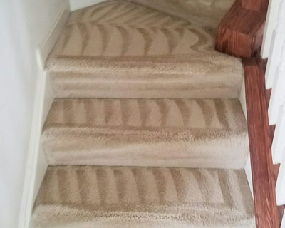image of vacuumed stairs eliminated of odor